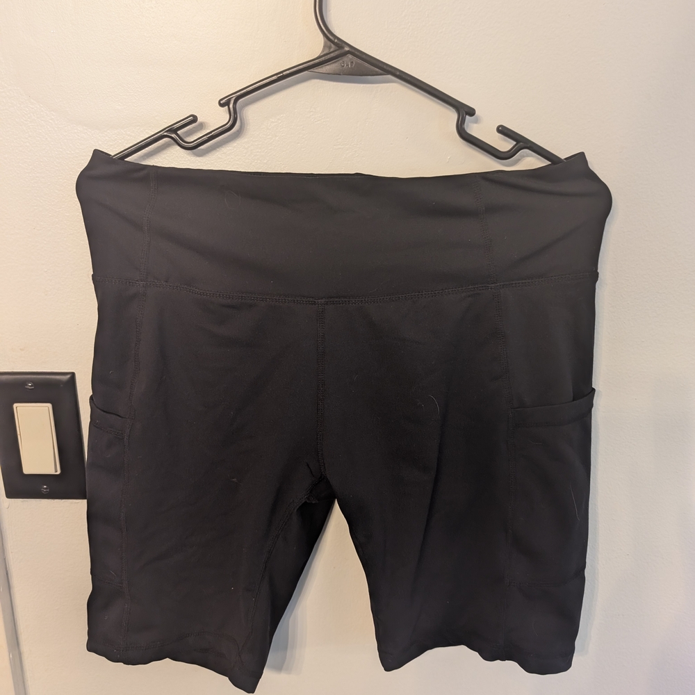 Women's Black Biker Shorts